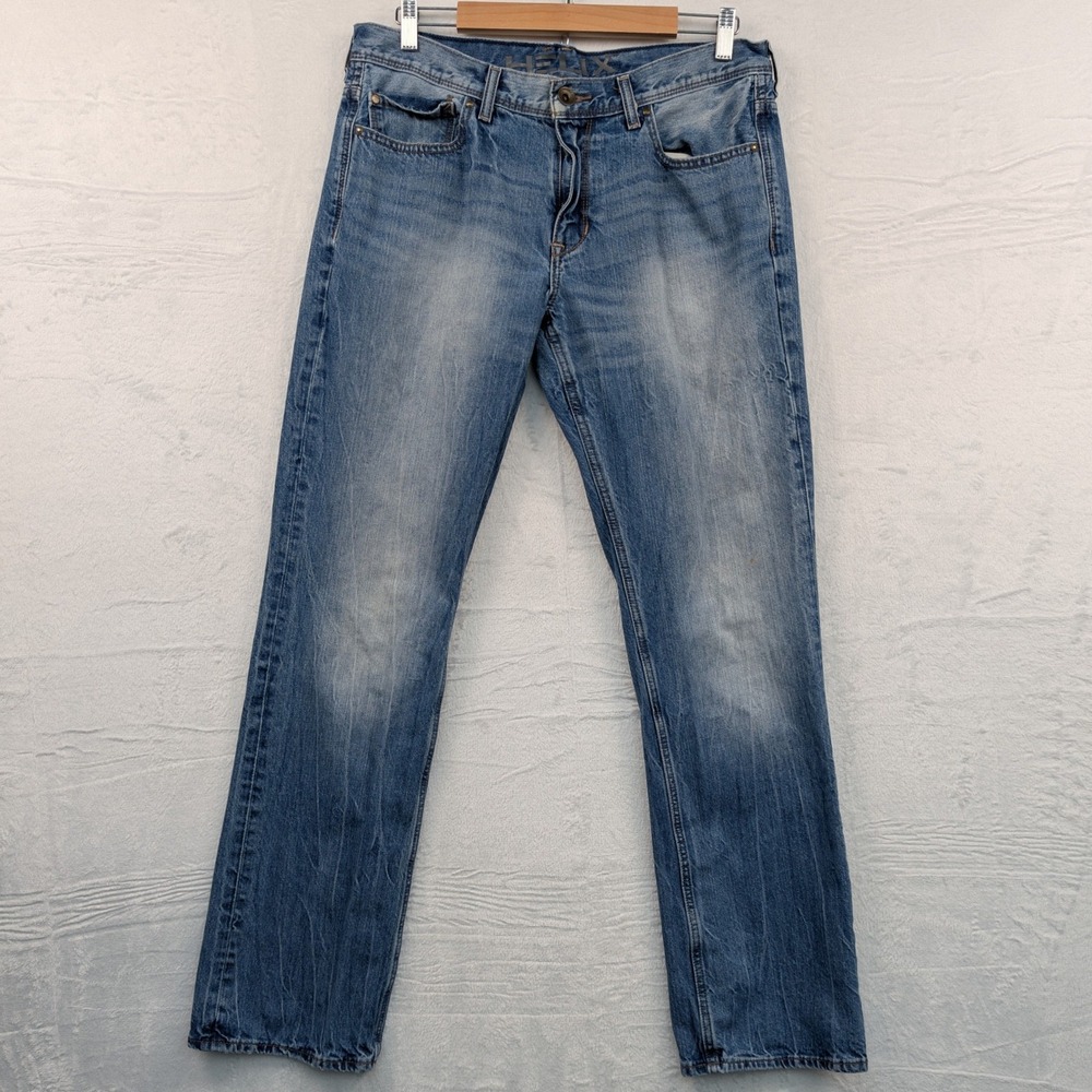 VTG Helix Jeans Men's 36x34 Blue Slim Boot Non-Stretch Skater Grunge Indie Y2K